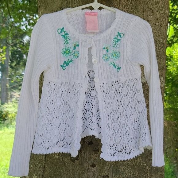 Nannette White Knitted Cardigan - Picture 2 of 5